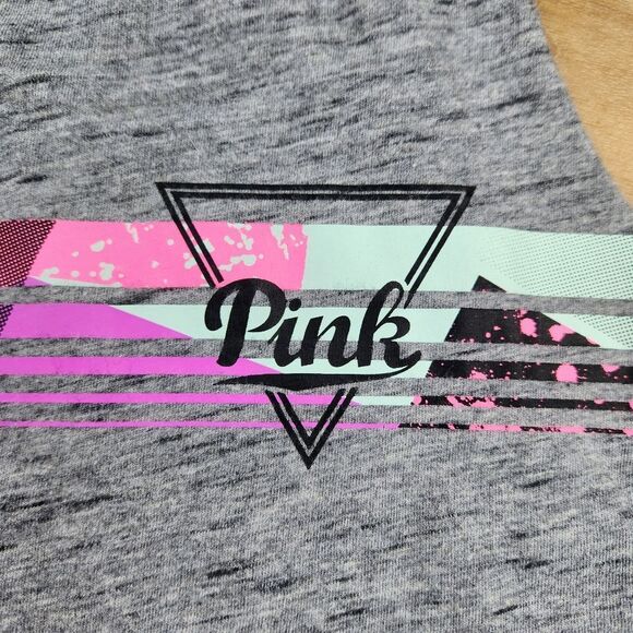 🔺️Victoria's Secret Gray Graphic Print Sleeveless Top Small - Picture 8 of 10